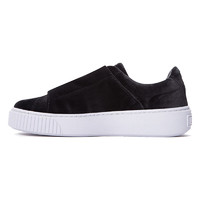 PUMA 彪马 Basket Platform Strap 女士运动板鞋 364068-01 黑色 38.5