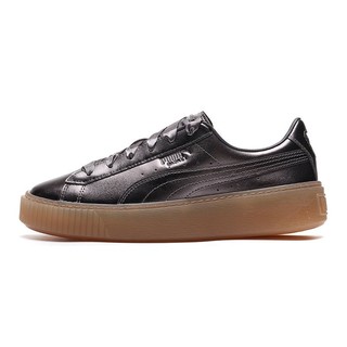 PUMA 彪马 Basket Platform 女士运动板鞋 366687-01 灰色 39