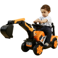 活石 BJ-5188 儿童电动玩具挖掘机 全电动款（可充电+电动挖臂+音乐彩灯+大礼包）