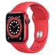 Apple Watch Series 6智能手表 GPS款 44毫米红色铝金属表壳 红色运动型表带 M00M3CH/A