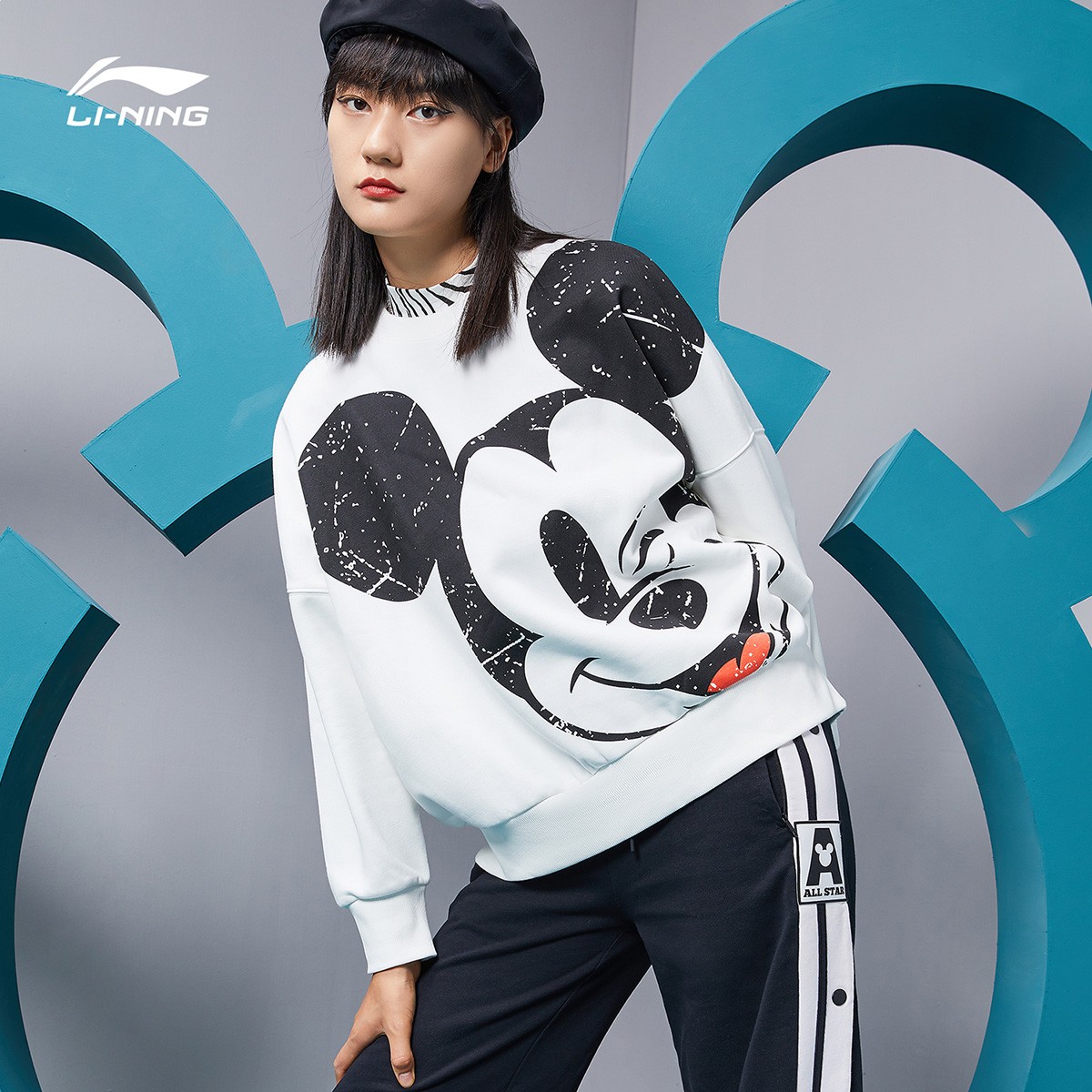li-ning 李宁 迪士尼联名 awdqc28 女士卫衣