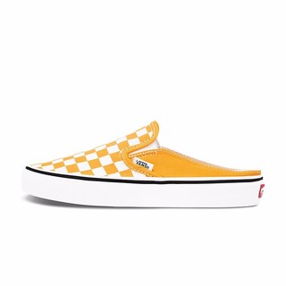 VANS 范斯 经典系列 Classic Slip-on Mule 中性休闲运动鞋 橙白棋/白格 43