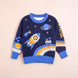 2020冬装男童毛衣小童圆领星球儿童针织衫保暖宝宝线衣