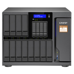 威联通（QNAP）TS-1635AX-16G十六盘位nas网络存器云盘云存储四核处理器（HDD16T*12 SSD4T*4 M.2SSD2T*2）