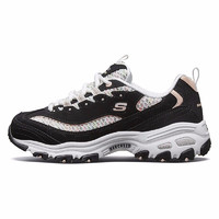 SKECHERS 斯凯奇 D'Lites 女士休闲运动鞋 13144/BKLP 黑色/浅粉色 36