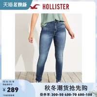 Hollister春季经典弹力高腰修身牛仔裤 女 302699-1