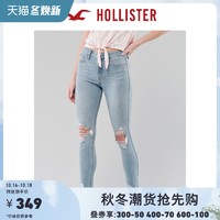 Hollister秋季时尚柔软修身破洞牛仔裤 女 304520-1 *2件
