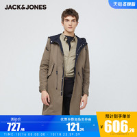 JackJones 杰克琼斯 220121512 男士防泼水中长派克风衣