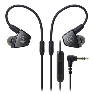 audio-technica 铁三角 ATH-LS300is 入耳式挂耳式动铁有线耳机 银色 3.5mm