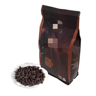 巧克力豆 烘焙 可可百利入炉黑巧克力豆50%耐高温可可脂巧克力豆烘焙原料250g m4 250g