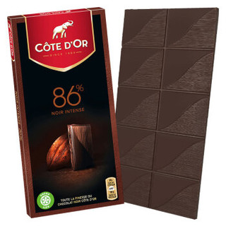 【京选好物】金象巧克力比利时CoteD'or金象巧克力200g排块牛奶巧克力86可可黑巧克 86%可可巧克力100g(2020.12)