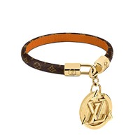 LOUIS VUITTON LVXLOL LV DIAMOND M6572F 女士小牛皮内衬手镯