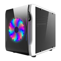 玩嘉WJCOOLMAN 甲壳虫Ⅱ 黑色双侧透明Mini小机箱