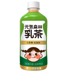 元気森林 无蔗糖 低脂肪 乳茶奶茶 饮料 茉香奶绿 450ml*12瓶