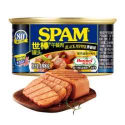 SPAM 世棒 午餐肉罐头 黑椒口味 198g *12件