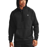 UNDER ARMOUR 安德玛 Rival 男子运动抓绒连帽卫衣   1357092     黑色001     L