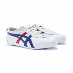 Onitsuka Tiger鬼塚虎李宇春同款百搭运动休闲鞋MEXICO66 D507L-0152 白色/深蓝色 40.5