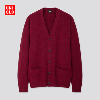 限尺码：UNIQLO 优衣库 419196 羊仔毛V领针织开衫