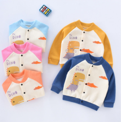 儿童加绒棒球服 秋冬款外套*73-110码