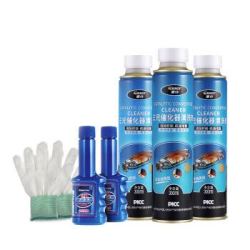 车仆 CHIEF 三元催化器清洗剂300ml 3瓶+燃油宝60ml 2瓶+施工手套 1对套装 *3件