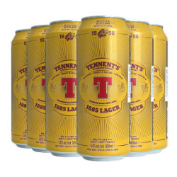 替牌(Tennent)拉格啤酒 英国进口T牌精酿啤酒 组合装500ml*6听装 新旧包装随机发货