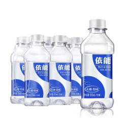 依能 加锌 苏打水 饮料 无糖 无气 弱碱性 饮用水 350ml*6 瓶装