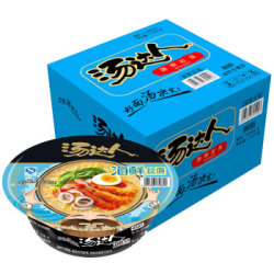 统一 方便面 汤达人 海鲜拉面 碗面 120g*12碗 整箱 *2件