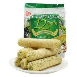 中国台湾 北田香脆谷物卷(海苔口味)袋装180g *3件