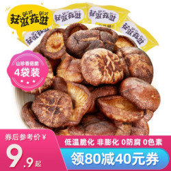 菇滋菇滋 香菇脆片 10g*4袋 *4件