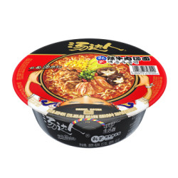 统一 方便面 汤达人 韩式辣牛肉 碗面 127g*12碗 整箱 *2件