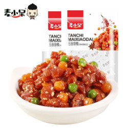 麦小呆 五谷杂粮辣条网红零食麻辣小面筋豆皮素肉 川香味50包