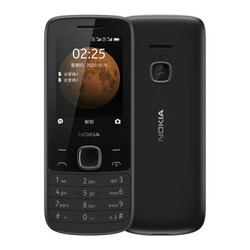 诺基亚 NOKIA 225 4G 移动联通电信三网4G 黑色 直板按键 双卡双待 备用功能机 老人老年手机 学生备用机