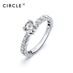 CIRCLE钻戒白18KGrace D-E VVS VG 1克拉主石
