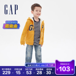 预售Gap男幼童女童仿羊羔绒保暖卫衣593319秋冬2020新款运动开衫