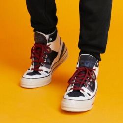 CONVERSE匡威官方 1970s 男女鞋高帮时尚硫化鞋休闲鞋 168870C 白色/168631C 41/7.5