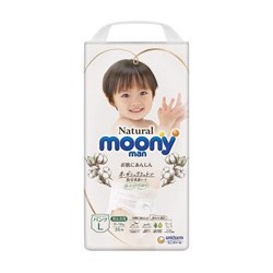 Moony 尤妮佳 皇家系列 婴儿拉拉裤 L36片 *3件
