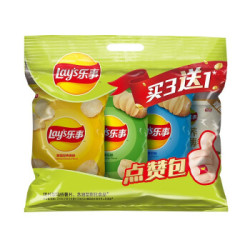 乐事(Lay's) 薯片 70g*3 清新之选点赞包(原味+黄瓜+青柠) 分享装 *3件