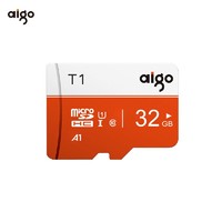 爱国者（aigo）32GB TF（MicroSD）存储卡 T1高速版 读速97MB/s
