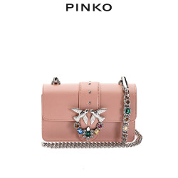 PINKO2020春夏彩色珠宝装饰迷你飞鸟包燕子包1P21M3Y5FF