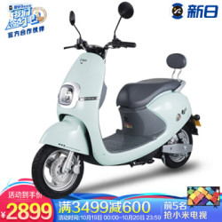 新日(Sunra)电动车成人电动摩托车60V电瓶车女性时尚都市代步车缤丽S2 缤丽/6020/丝绸绿
