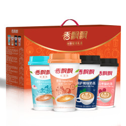 香飘飘奶茶时刻绽放礼盒18杯整箱礼盒早餐下午茶代餐杯装奶茶送礼