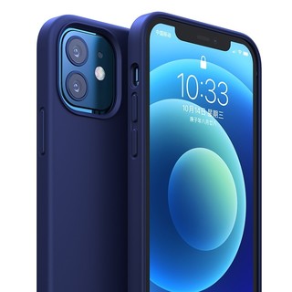 iPhone 12/12 Pro 液态硅胶手机壳 海军蓝