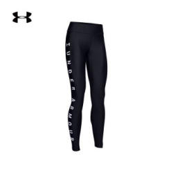 安德玛官方UA HeatGear女子运动紧身裤Under Armour1355913 黑色001 L