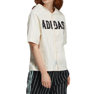 adidas Originals BASEBALL JERSEY 女士运动T恤 DU9895 米白色 M