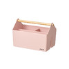 韩国原产SYSMAX MYROOM PALO系列多功能木柄收纳盒储物盒 粉色
