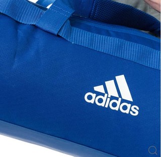 adidas 阿迪达斯 男士单肩斜挎包 蓝色/白色 中号