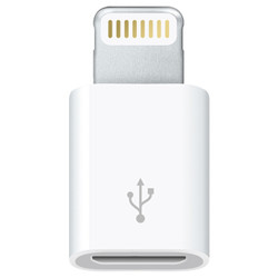 Apple 闪电/Lightning转 Micro USB 转换器 iPhone转接头 手机转接头