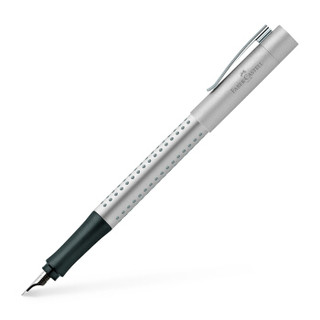 德国辉柏嘉（Faber-castell）灵思系列钢笔签字笔男女式钢笔点阵墨水笔礼盒装EF尖银色140992