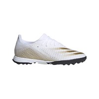 adidas 阿迪达斯 X Ghosted.3 TF 男士足球鞋 EG8199 白色/金色 40