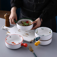 烤箱专用碗家用爱心创意网红菜盘北欧日式陶瓷餐具微波炉焗饭烤盘